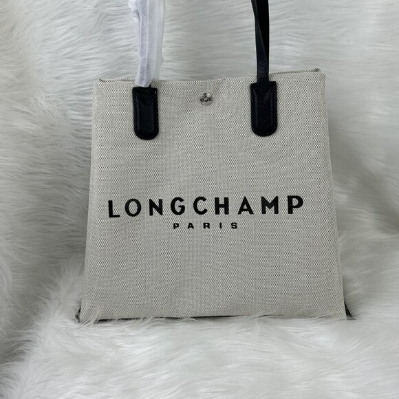 New Longchamp Essential Toile Large Canvas Tote bag - Picture 5 of 9